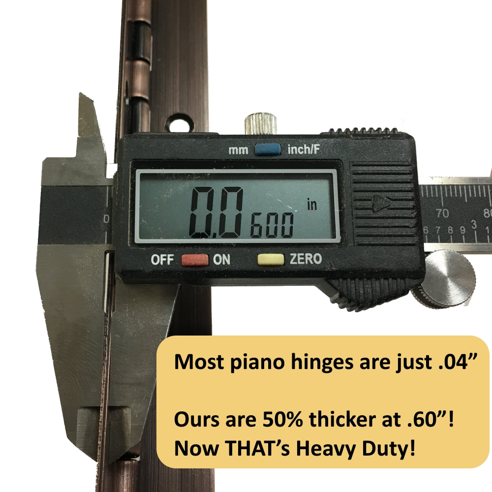 Piano hinge .060 inch leaf thickness