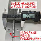 2 inch piano hinge open width