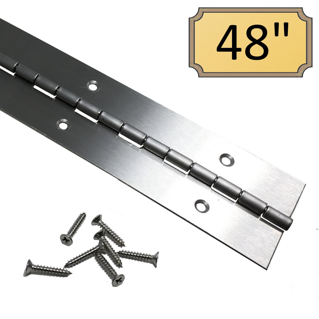 2 inch stainless steel piano hinge, 48 inch