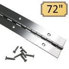 2 inch stainless steel piano hinge, 72 inch