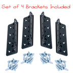 Black no-mortise bed rail bracket