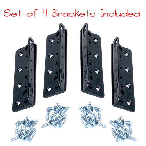 Black no-mortise bed rail bracket