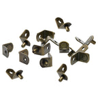 Antique Brass 5mm Bracket Shelf Support Pegs with Hole (25 Pack) - view 2