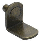Antique Brass 5mm Bracket Shelf Support Pegs (25 Pack)
