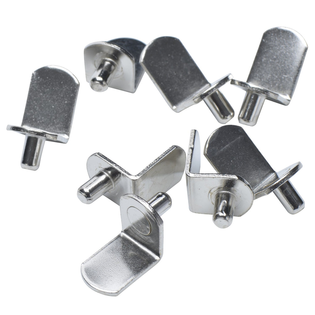 Polished Nickel 5mm Bracket Shelf Support Pegs (25 Pack) - view 3