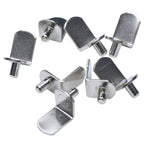Polished Nickel 5mm Bracket Shelf Support Pegs (25 Pack) - view 3