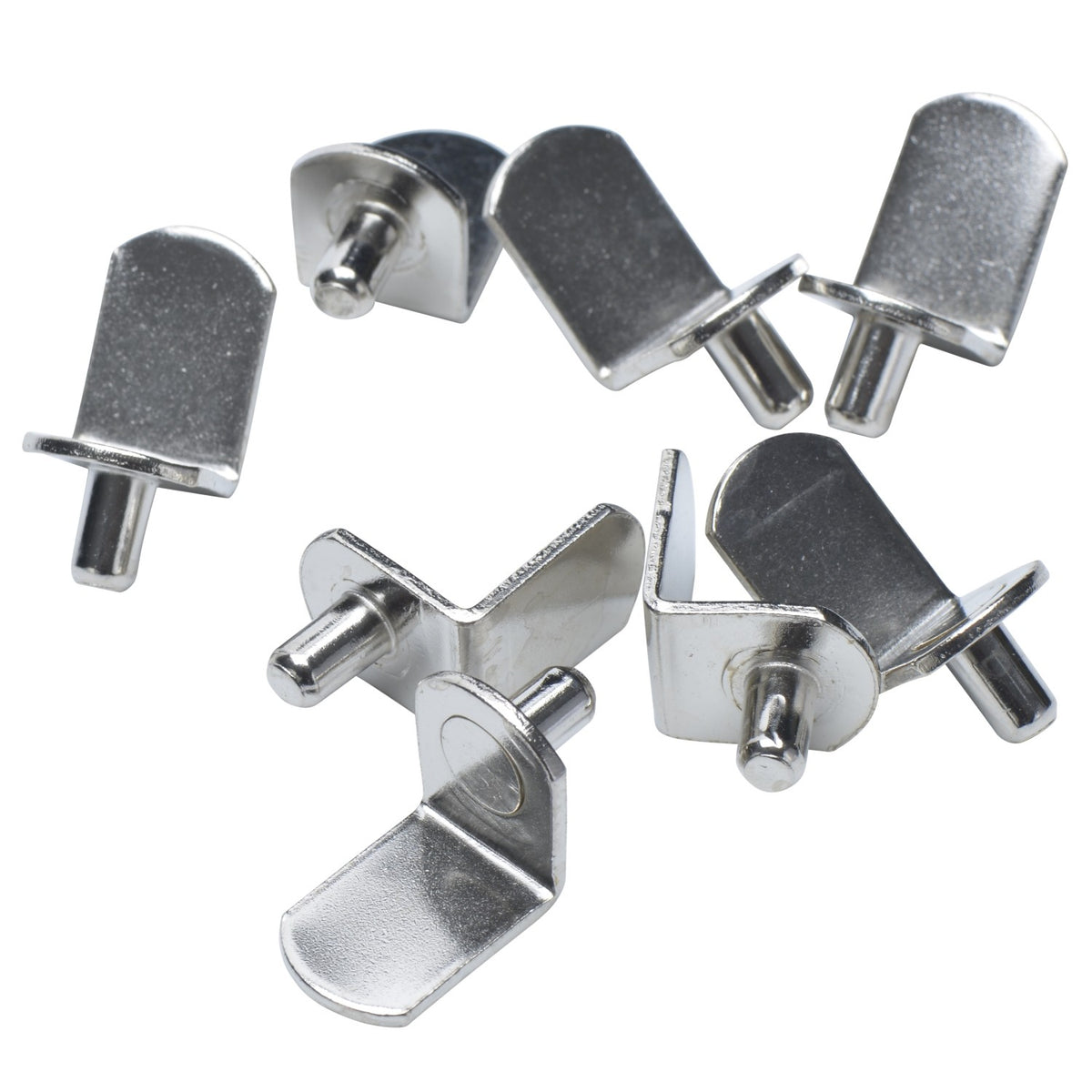 Polished Nickel 5mm Bracket Shelf Support Pegs (25 Pack) - view 3