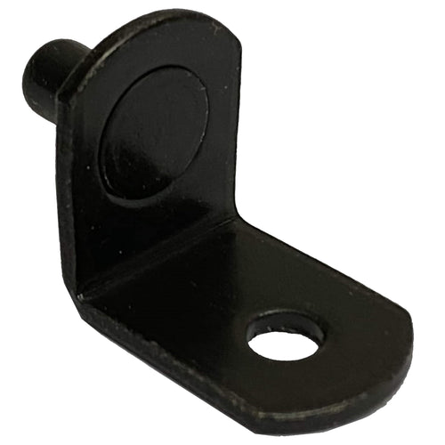 Black 5mm Bracket Shelf Support Pegs with Hole (25 Pack)