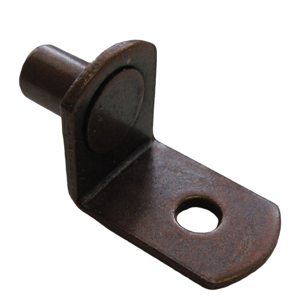 Bronze 5mm Bracket Shelf Support Pegs with Hole (25 Pack)