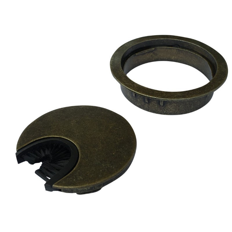 Antique Brass wire grommet, second view