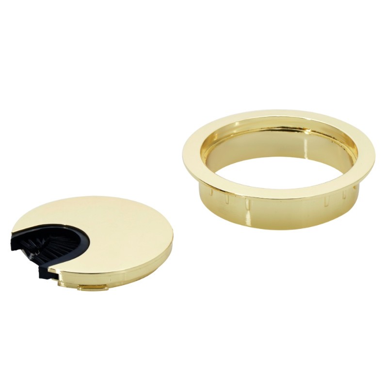 Polished Brass wire grommet, second view