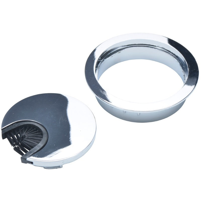 Polished Chrome wire grommet, second view