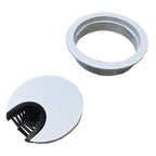 White wire grommet, second view