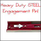 Soft-close engagement pin comparison