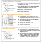 Illustrated bed bracket installation instructions