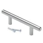 Stainless steel bar pull with 3-inch centers