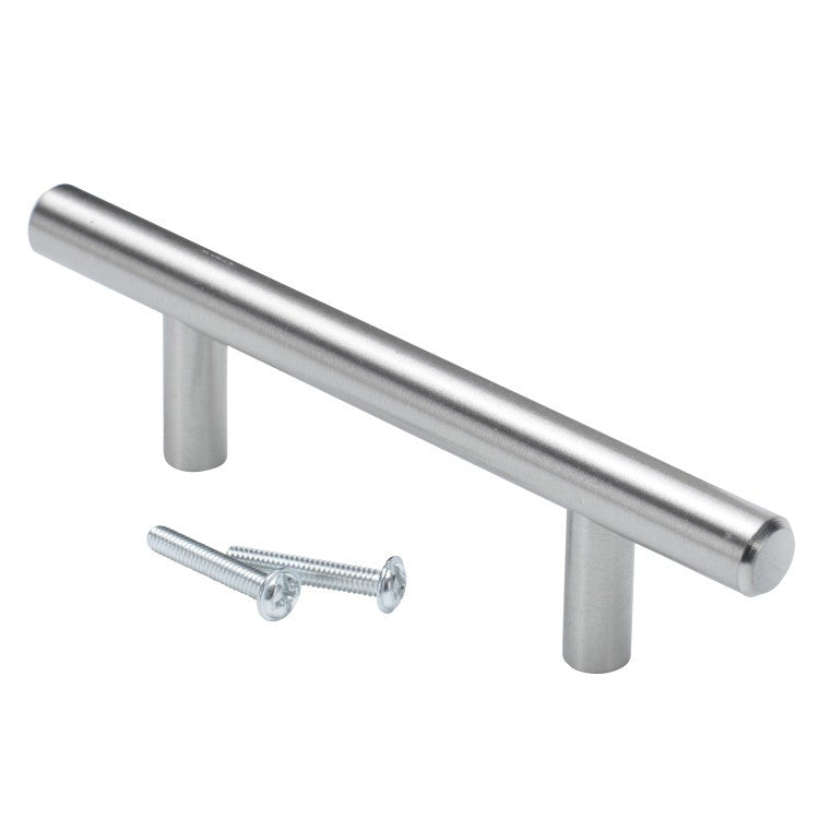 Stainless steel bar pull with 3-inch centers