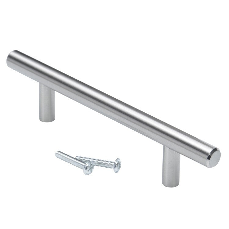 Stainless steel bar pull with 96mm centers