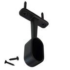 Black oval closet rod Top Mount Bracket