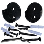 Black screw-on end bracket