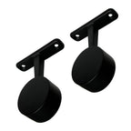 black top mount closet rod brackets