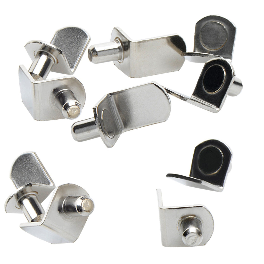 Polished Nickel 1/4" Bracket Shelf Support Pegs (25 Pack) - view 3