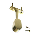 Satin brass oval closet rod Top Mount Bracket