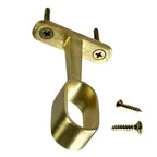 Satin brass oval closet rod mid hanger