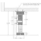 Cabinet leveler leg dimension drawing