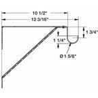 adjustable closet shelf and rod bracket detail