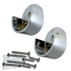 Chrome screw-on end bracket