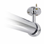 32mm diameter chrome closet rod top mount bracket in use