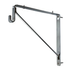 Chrome Fixed Closet Shelf & Rod Bracket