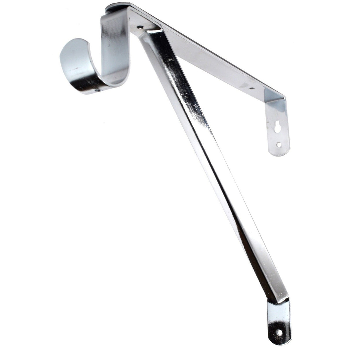 chrome adjustable closet shelf and rod bracket for 32mm round rod