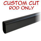 Black oval closet rod custom cut replacement