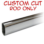 Chrome oval closet rod custom cut replacement