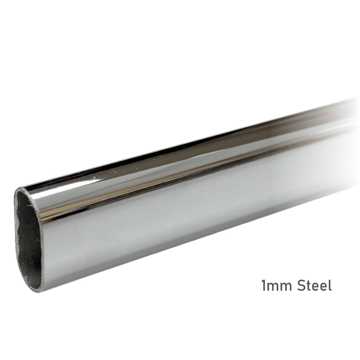 36 inch chrome oval closet rod