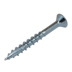 1 inch zinc plated flat head wood screws with auger tip