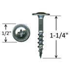 1-1/4 inch washer head drawer front screw specifications