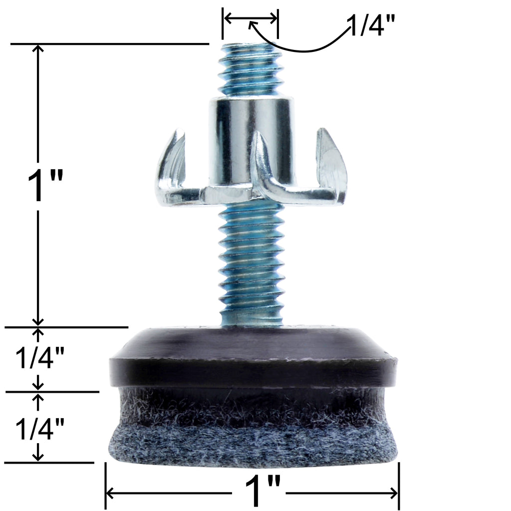 Brown felt furniture leveler specifications
