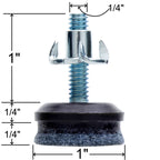 Brown felt furniture leveler specifications