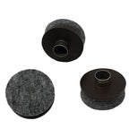 Espresso 1" Hollow Nail Felt Chair Glides (16 Pack)