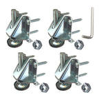 Heavy duty cabinet leveler legs with lock nuts, 4 pack