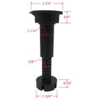 Cabinet leveler leg detail