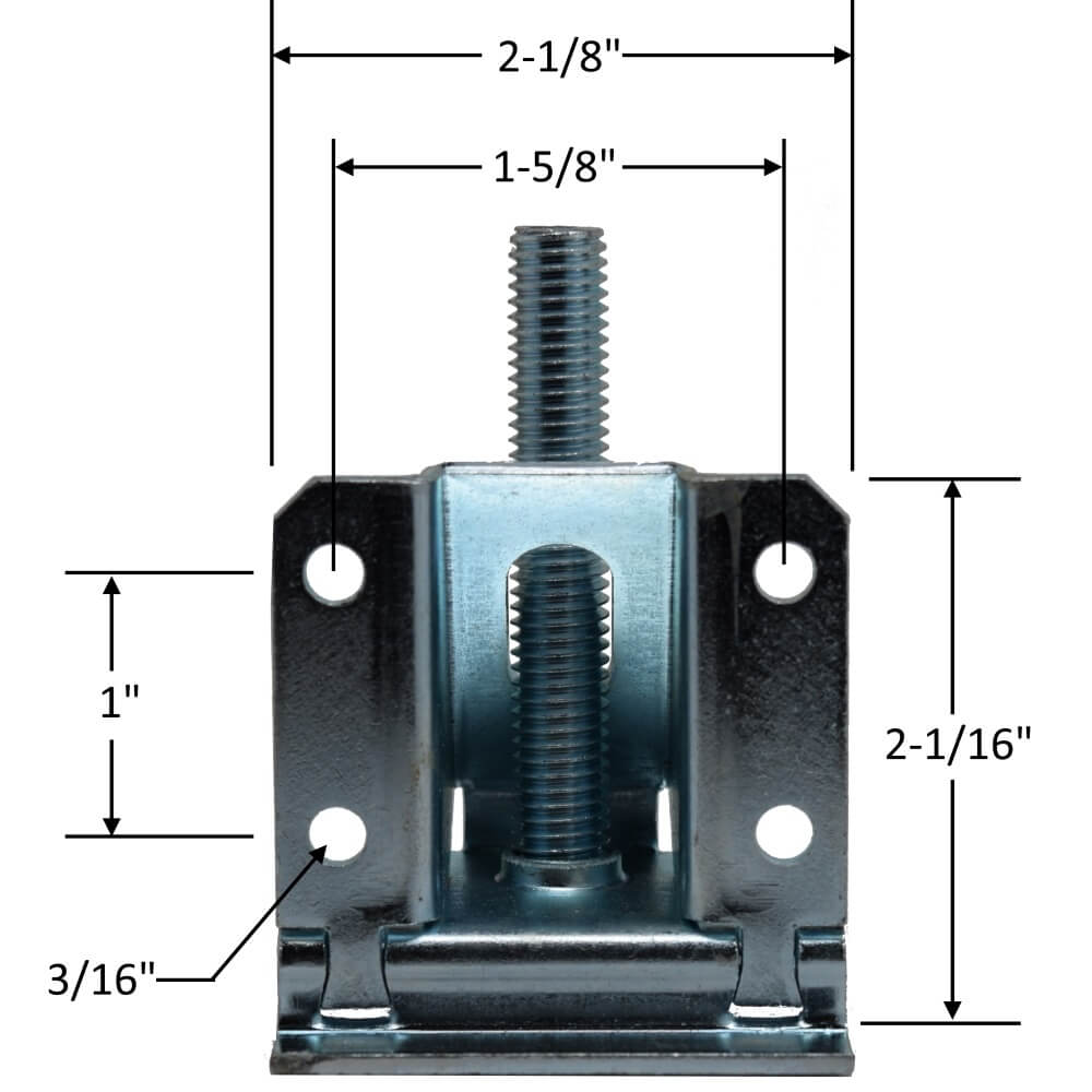 Heavy duty leveler leg specifications