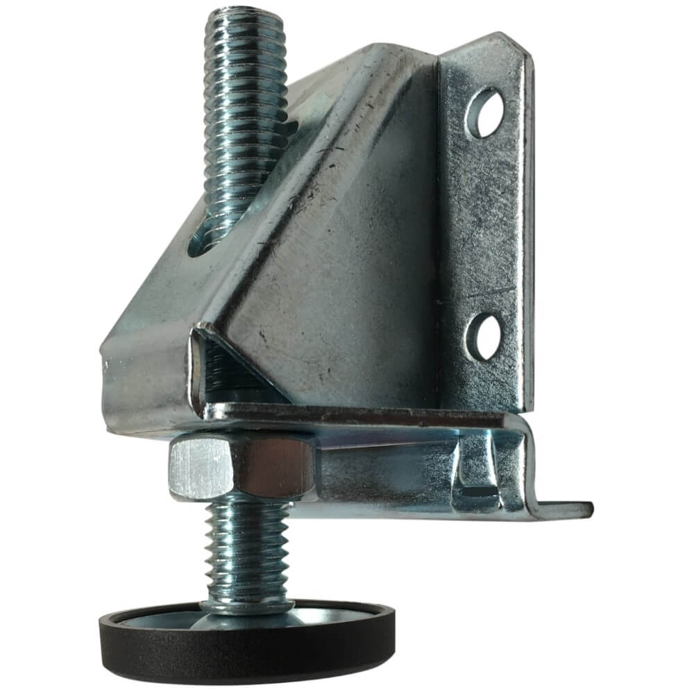 Heavy duty leveler leg detail
