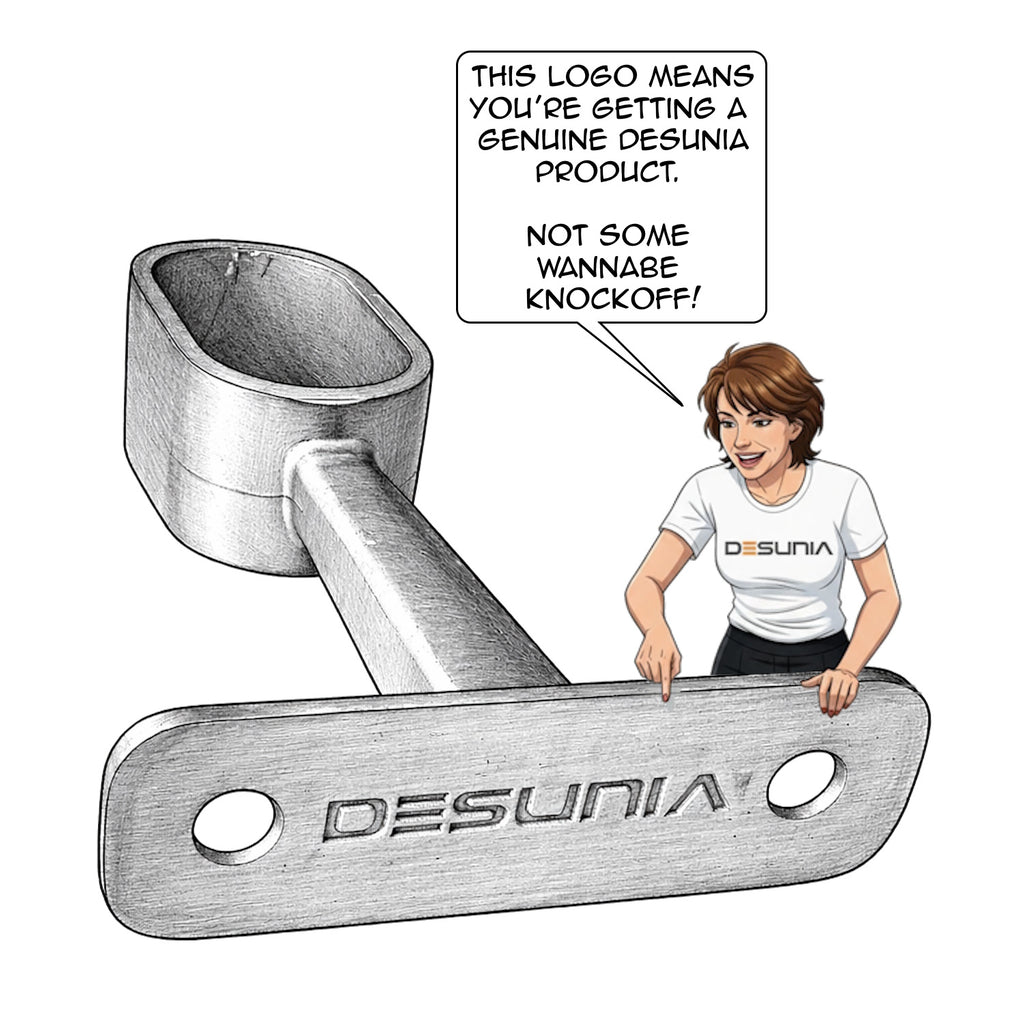 Desunia logo on Desunia Top Mount Bracket