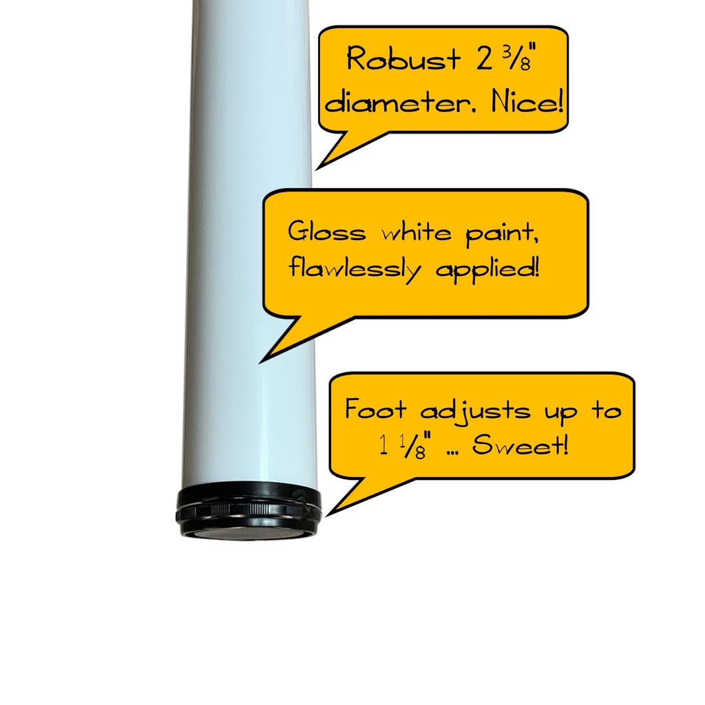 White table leg diameter