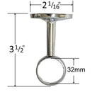 chrome round closet rod mid support specs