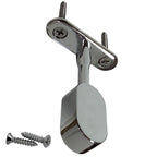Chrome oval closet rod Top Mount Bracket
